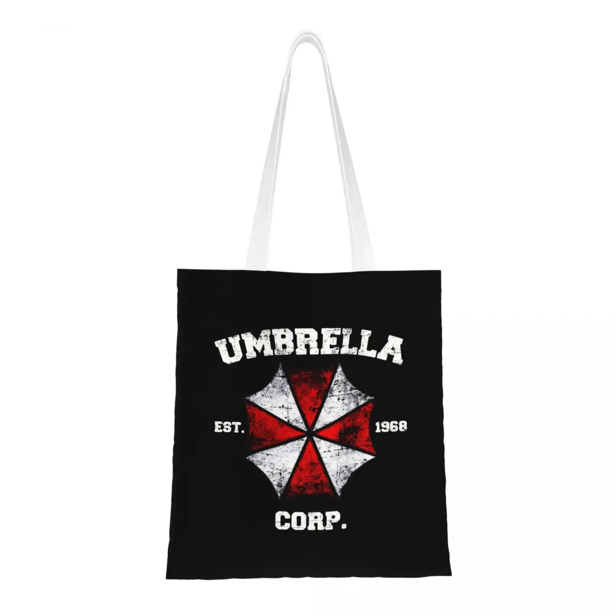 

Холщовая Сумка-тоут Umbrella Corporation, продуктовые сумки, вместительные сумки для покупок унисекс