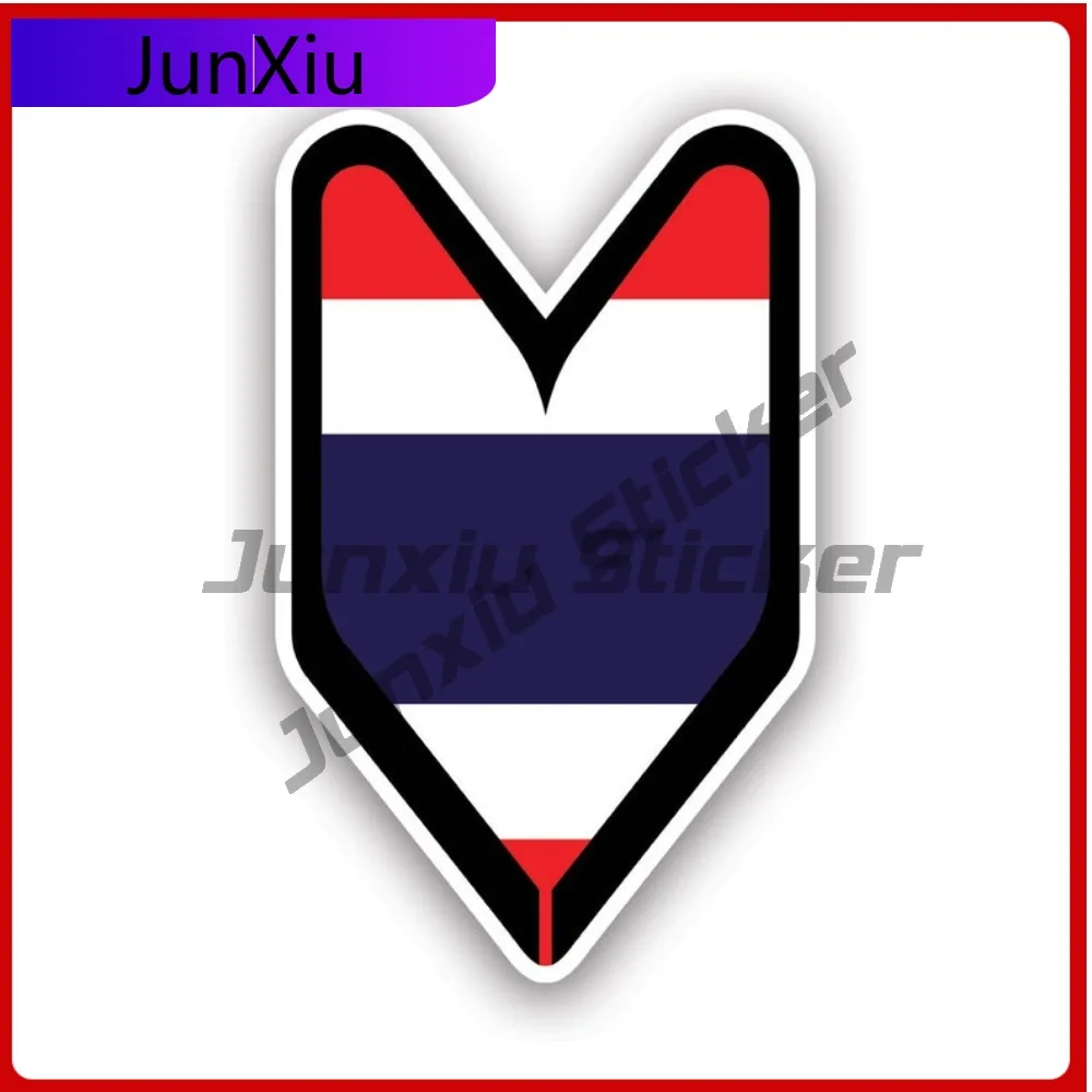 

Наклейка-значок для водителя в тайском стиле, водонепроницаемая, для ноутбуков, уличная, аниме-тематика, виниловая наклейка для холодильников, высокое качество