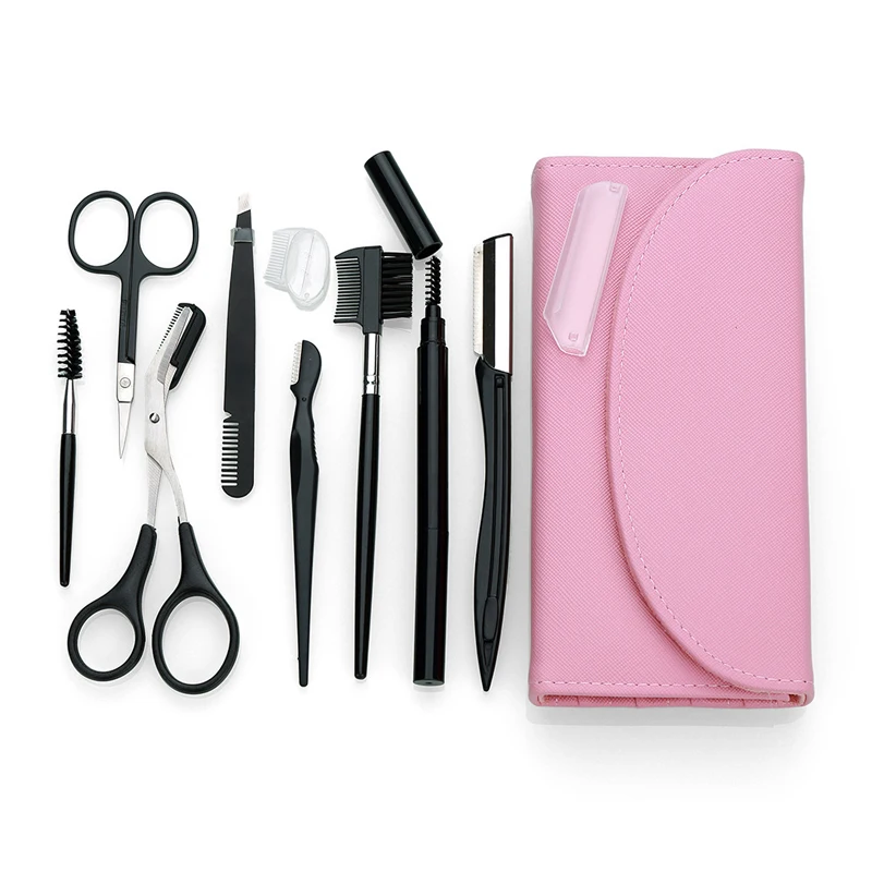 

Anti-Scratch Eyebrow Grooming Tool Set, Beginner-Friendly Eyebrow Razor, Eyebrow Tweezers, Eyebrow Scissors, Portable Storage, Stainless Steel