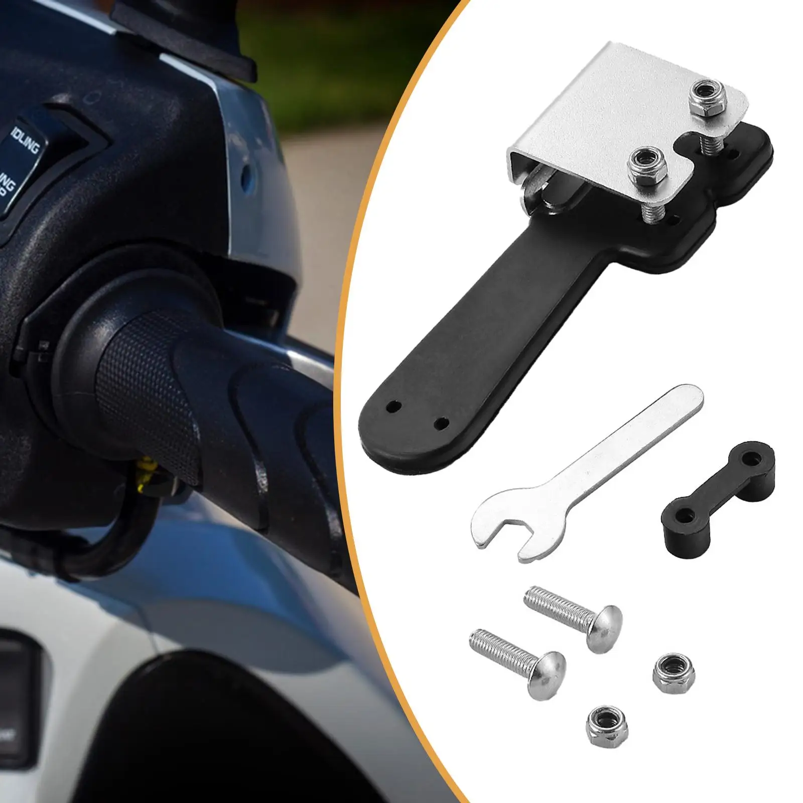 

Stainless Steel ATV Throttle Extender Thumb Throttle Master Repairing Accessories for Outdoor Adventures