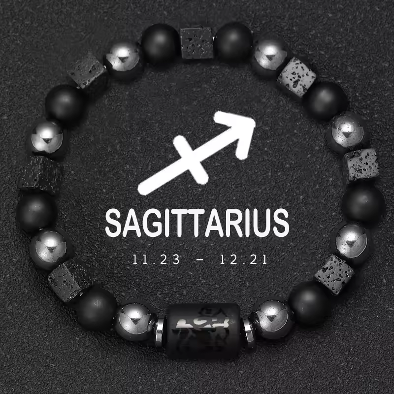 12 Zodiac Bracelets Natural Stone Cancer Virgo Leo Libra Bracelet Couples Friendship Gifts Bracelets jewelry pulsera hombre - Image 7