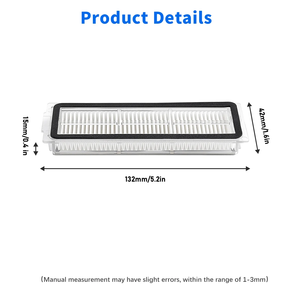 Für Xiaomi Robot Vacuum X20 Pro, X20 Max, M30, M40S, D102GL, D109GL D102 Roboter-Staubsauger Wischtücher Haupt- und Seitenbürste HEPA-Filter – Detail 5