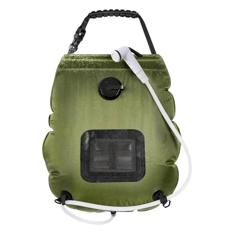 

Portable Shower Bag 5 Gallon Outdoor Shower With Hose And Head Compact Solar Heating Bag For Hiking Backpacking Beach Dorm
