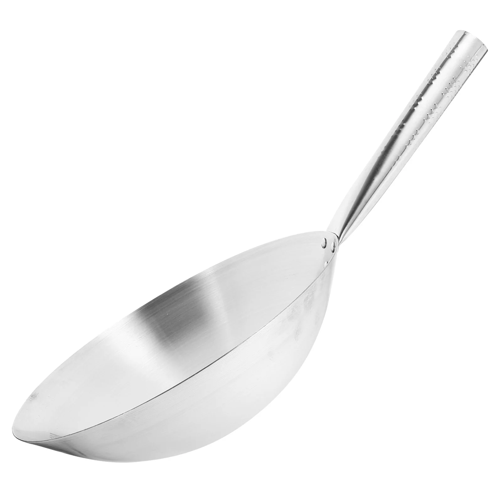 

Stainless Steel Wok Pan Heavy Duty Deep Frying Pan For Gas Electric Induction Stove Kitchen Cookware Wear-Resistant