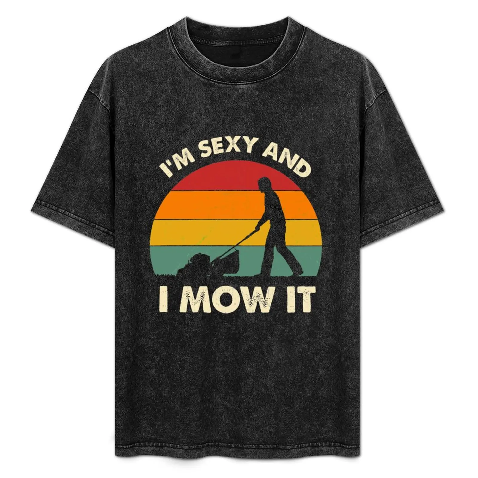 I'm Sexy And I Mow It Funny Lawn Mower Pun Landscape T-Shirt Lightweight Sport Basic T-Shirt