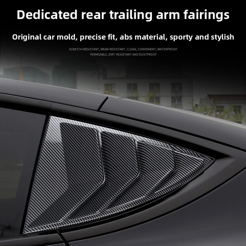 Side Window Triangle Louver Shutter Cover For TModel 3 Y X S 2017-2025 Facelift Car Exterior Modification Decor Trim Accessories