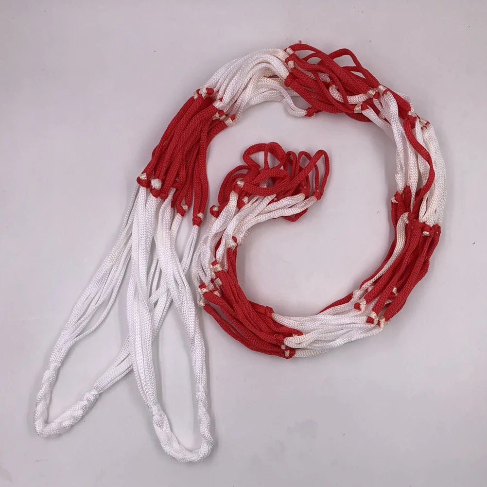 

Net Bag Red and White Ball Storage Container Football Sports Pocket Multifunctional Volleyball