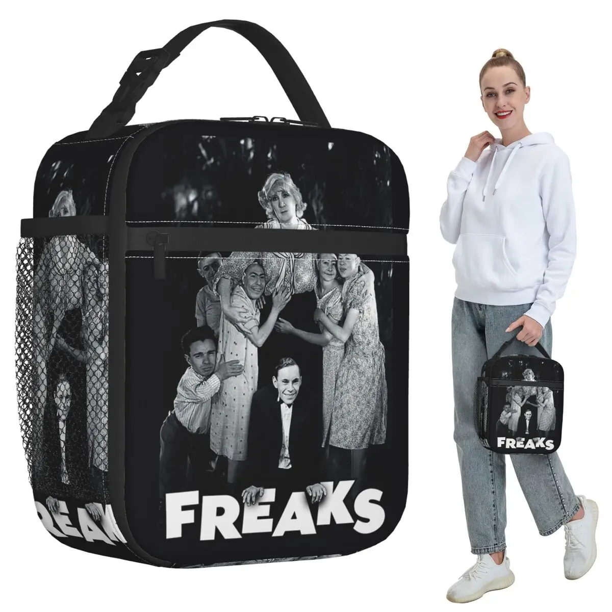 

Термосумка для обедов Freaks 1932 Gobble We Accept Her One Of Us, изолированная, для детей, школьная, для еды, сумка-холодильник, ланч-бокс