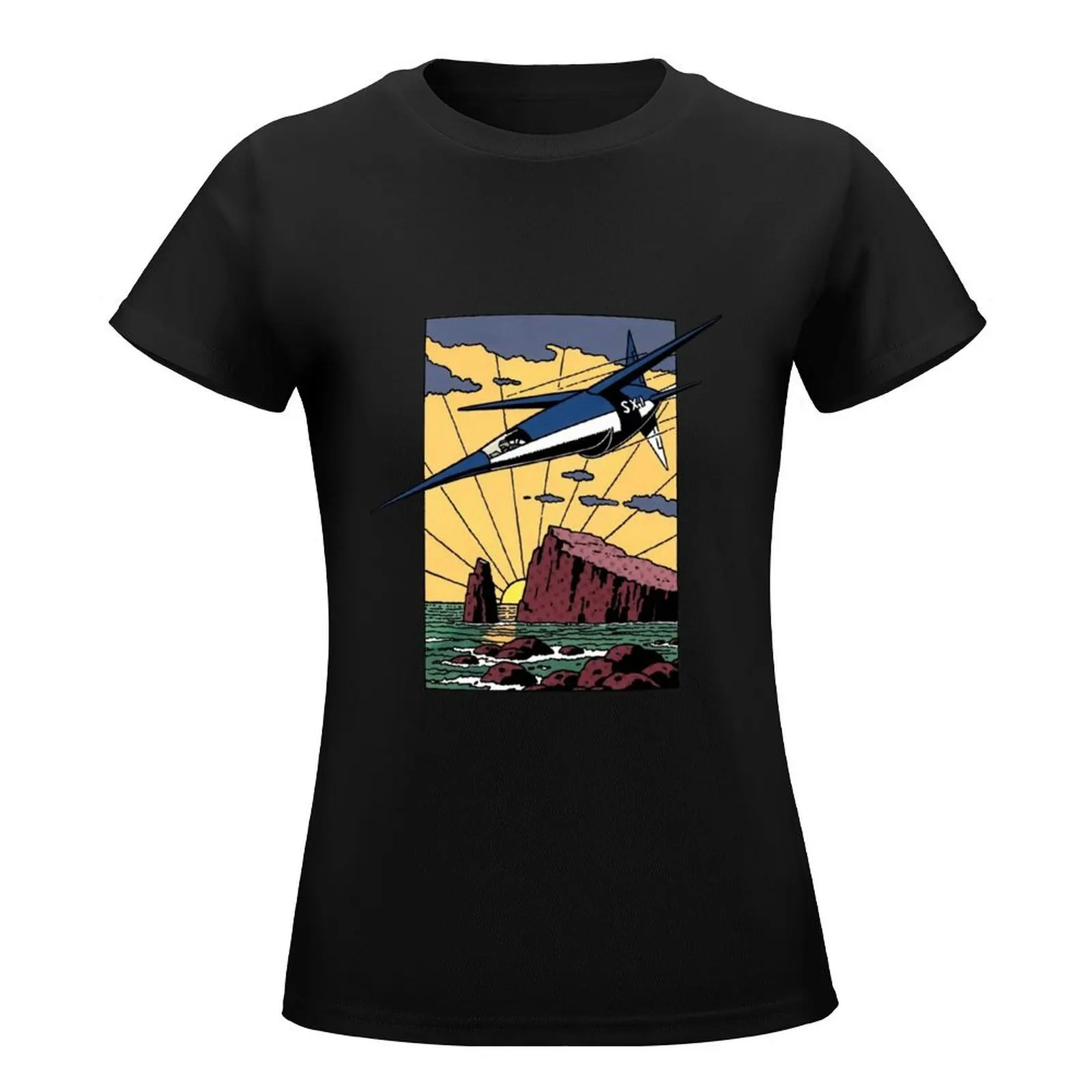 Swordfish SX1 With Panel Background (From The Secret Of The Swordfish (Le Secret De L'Espadon)) T-Shirt