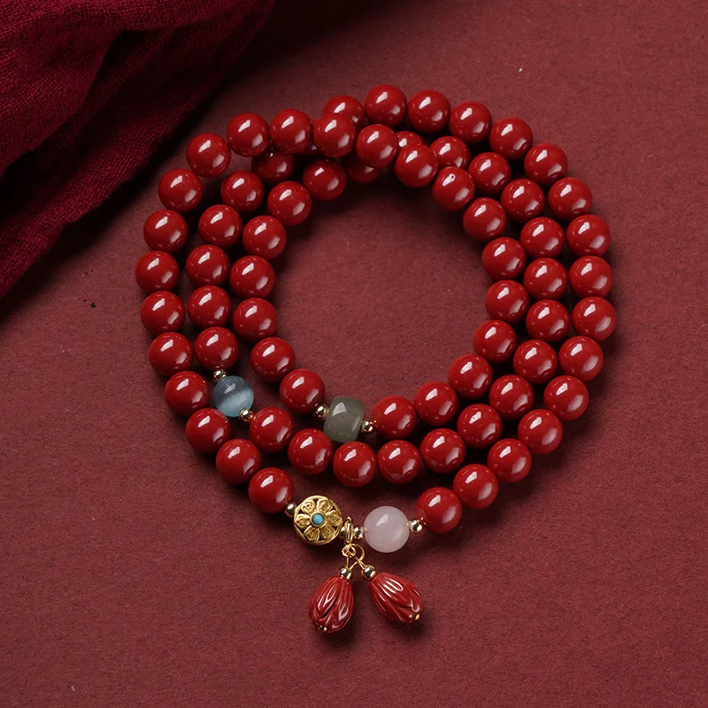 Natural Purple Gold , Three-Strand Design Women, And Imperial Sand Bracelet Men, Wholesa