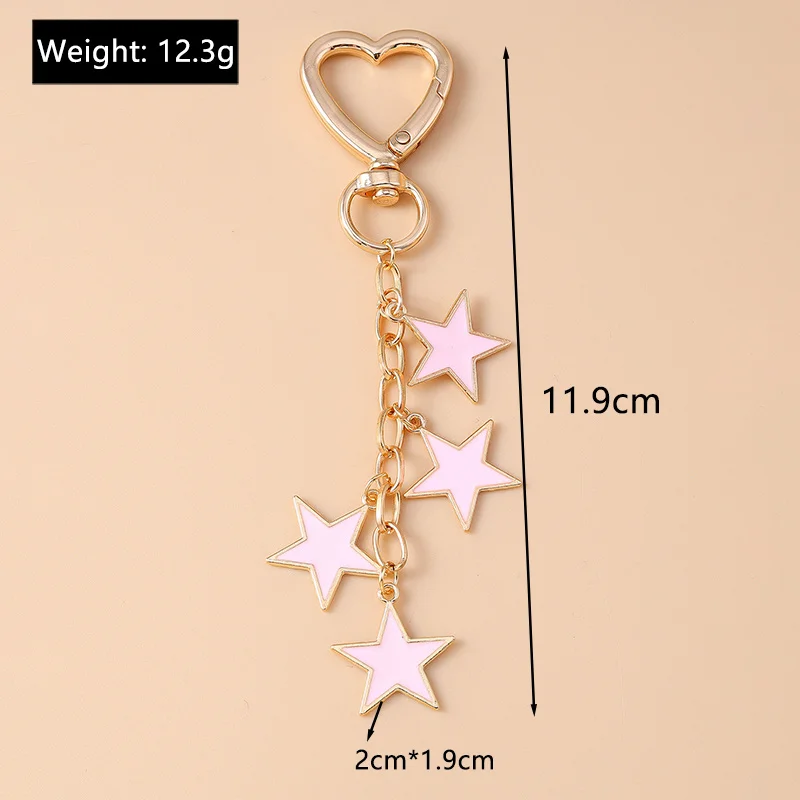 Aihua Y2K Schlüsselanhänger Kristall Stern Schlüsselanhänger für Frauen Männer Freundschaft Geschenk Handtasche Dekoration handgemachten Schmuck – Detail 18