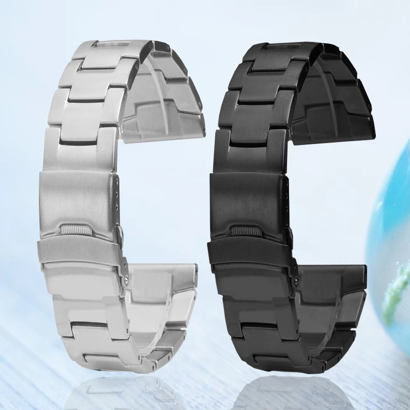 23mm, 24mm stainless steel watch straps For Casio PRW-6611/6621Y/6800/6900Y GA2200 stainless steel men's bracelet