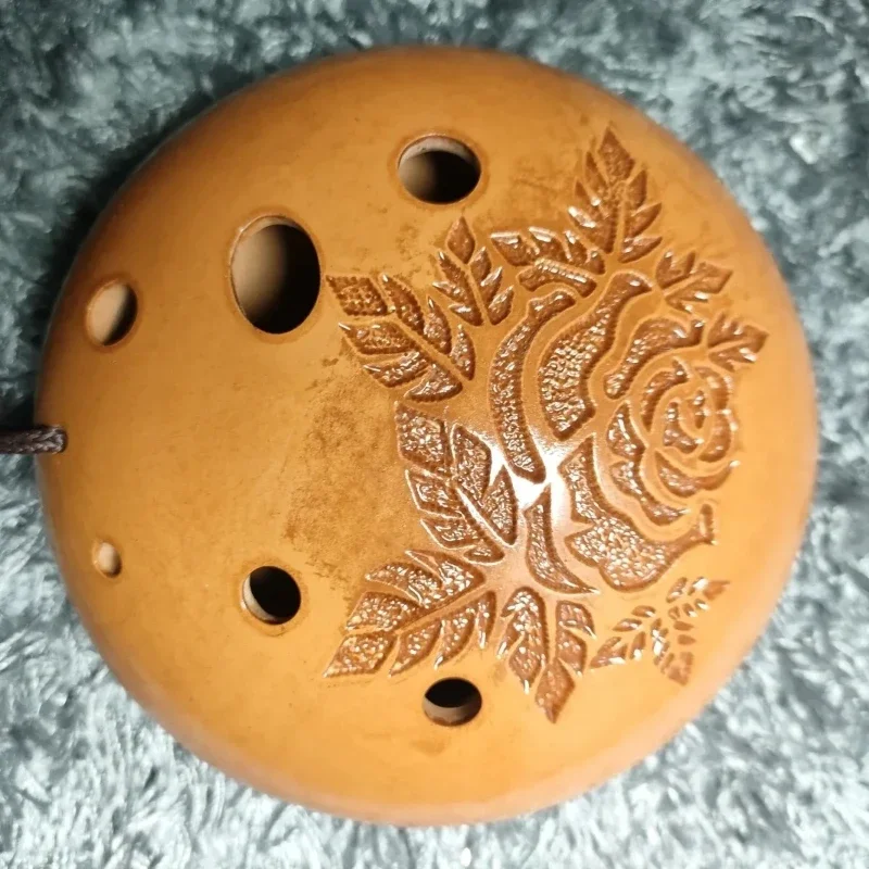 Śliczny klucz Ocarina C początkujący profesjonalny 8-otworowy ceramiczny gwizdek ręczny luksusowa torba Orff instrumenty muzyczne dla dzieci