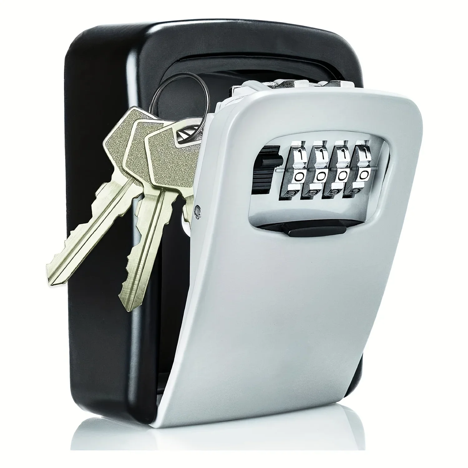 Wall Mount Key Lock Box - Outdoor Key Hider - Waterproof Key Safe - Combination Lockbox for House Keys - Office or Home Use