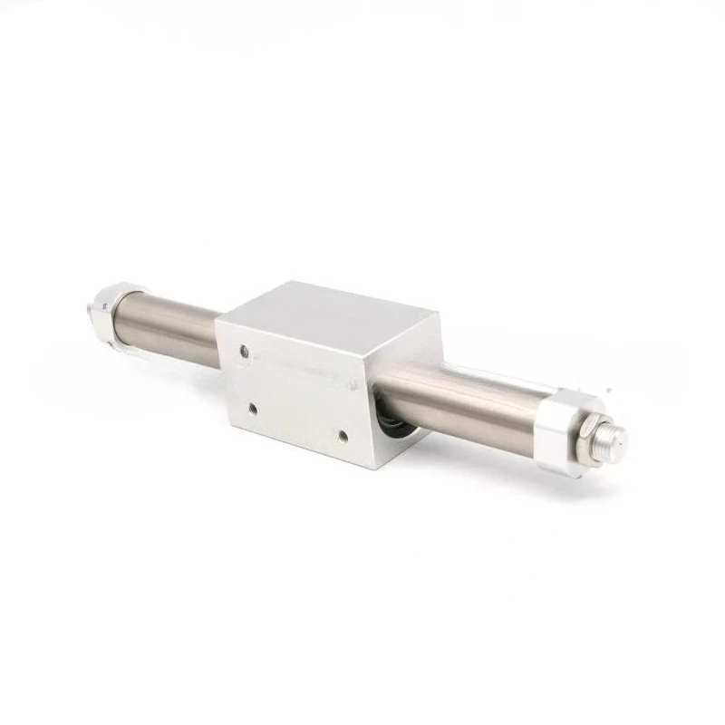 Magnetic Coupling Rodless Pneumatic Cylinder RMS16/20/25/32/40 X100‑500mm LB Mount Bracket AirTAC Type Pneumatic Cylinder