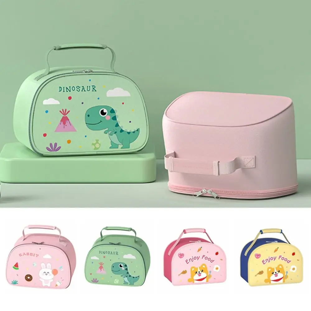 

Ice Pack Cartoon Cute Lunch Bag Leakproof Reusable Handle Lunch-box Universal Large Capacity Insulated Lunch Bag Foods Storage
