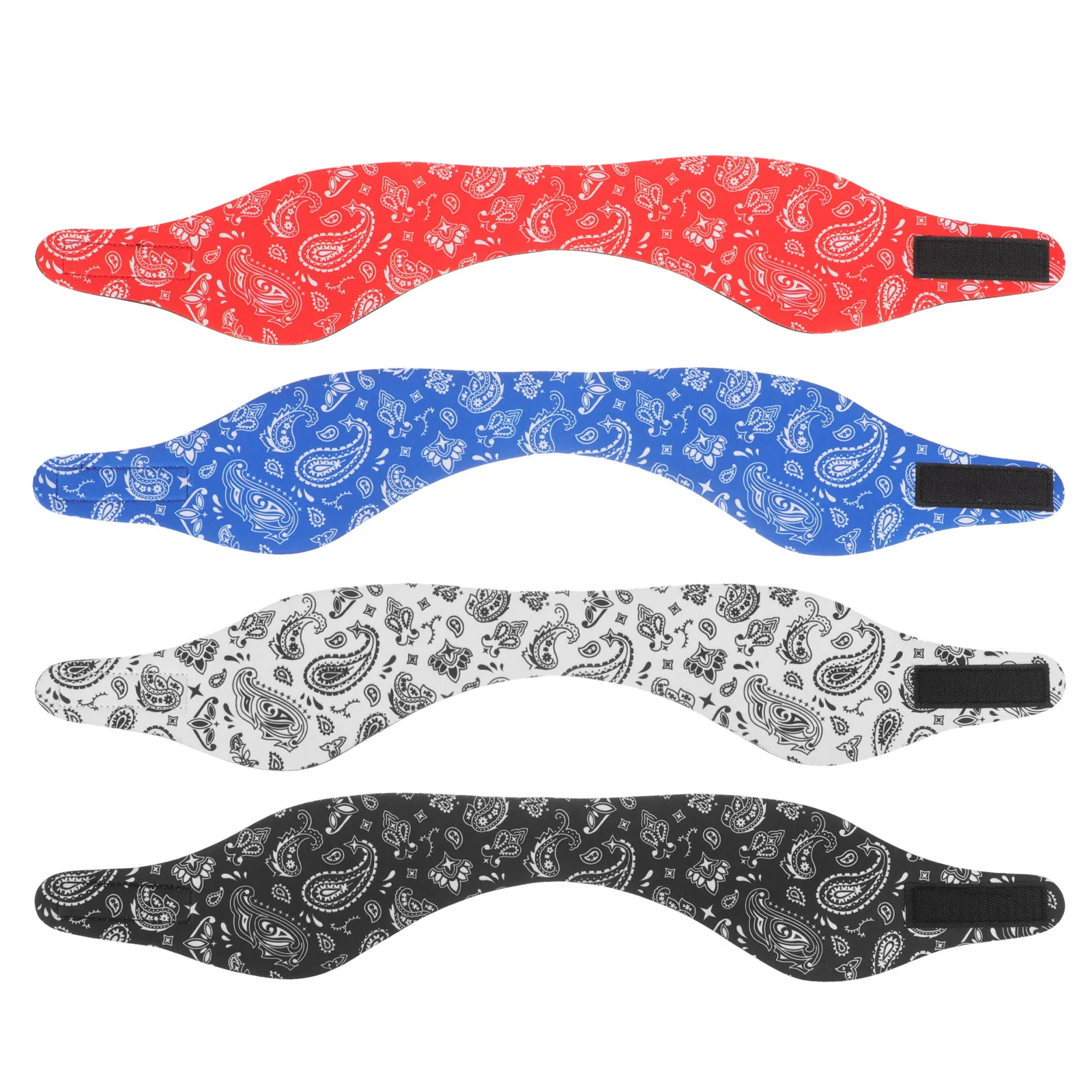 

4Pcs Swim Headb Elastic Ear Covers Shower Bathing Adjustable Protector Waterproof SBR Thick Design Comfortable Hair Washing
