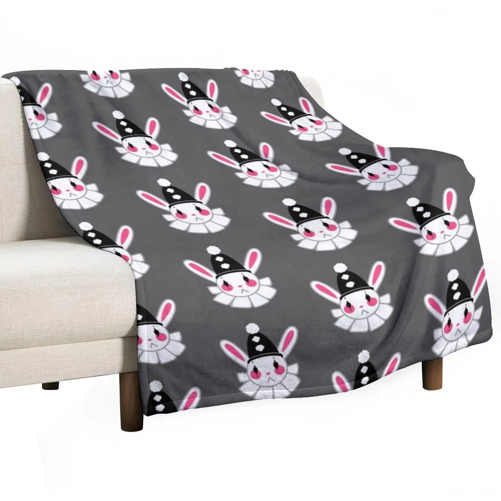 

Clown Bunny Throw Blanket Single Winter beds Cute Plaid Cute Blankets