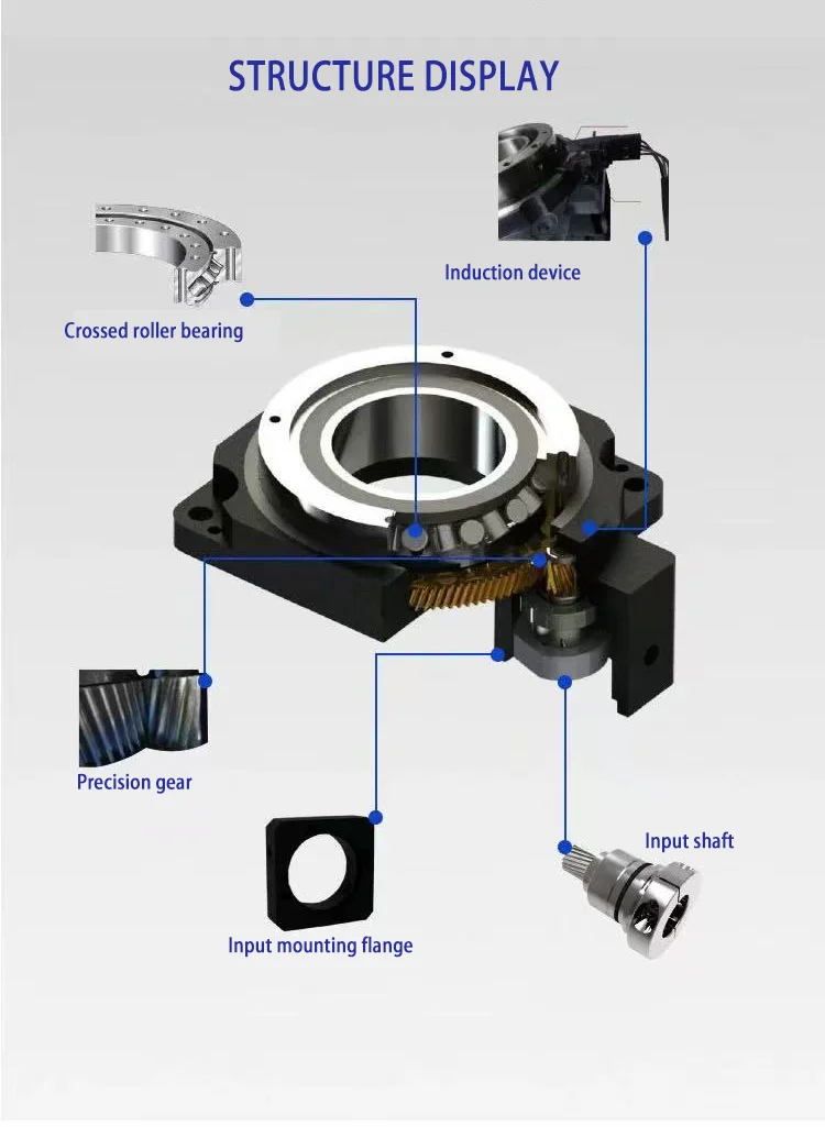 ODM 200W Servo Planetary Gear Motor 10:1 Ratio Hollow Rotating Platform IP55 Heavy Loading Cross Roller Construction Machinery