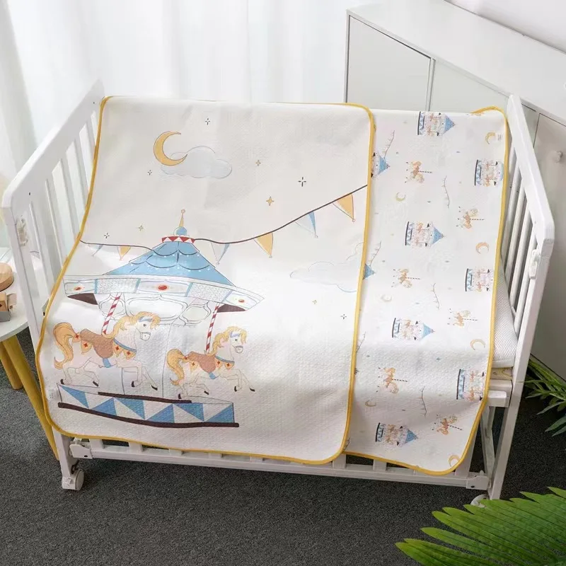 Baby Mattress Protector Waterproof Breathable Washable Cute Cartoon Bed Pad Diaper Mat Urine Proof Cloth Bedding Cover