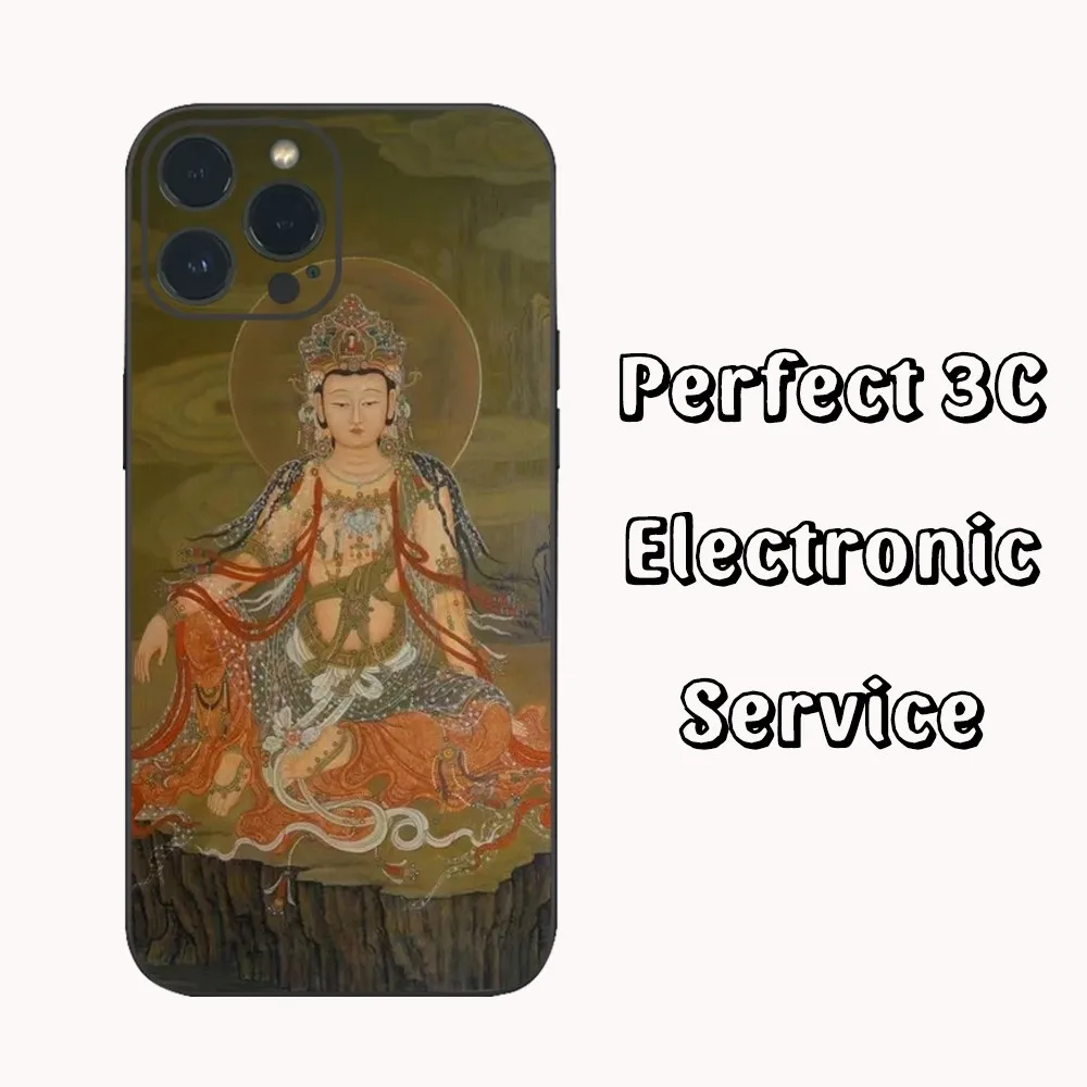 Buddhism Buddha Statue Gautama Om Hamsa Zen Phone Case  For iPhone16 15 14 13 12 Mini 11 Pro XS Max X XR SE5 6 7 8 Plus Soft Sil