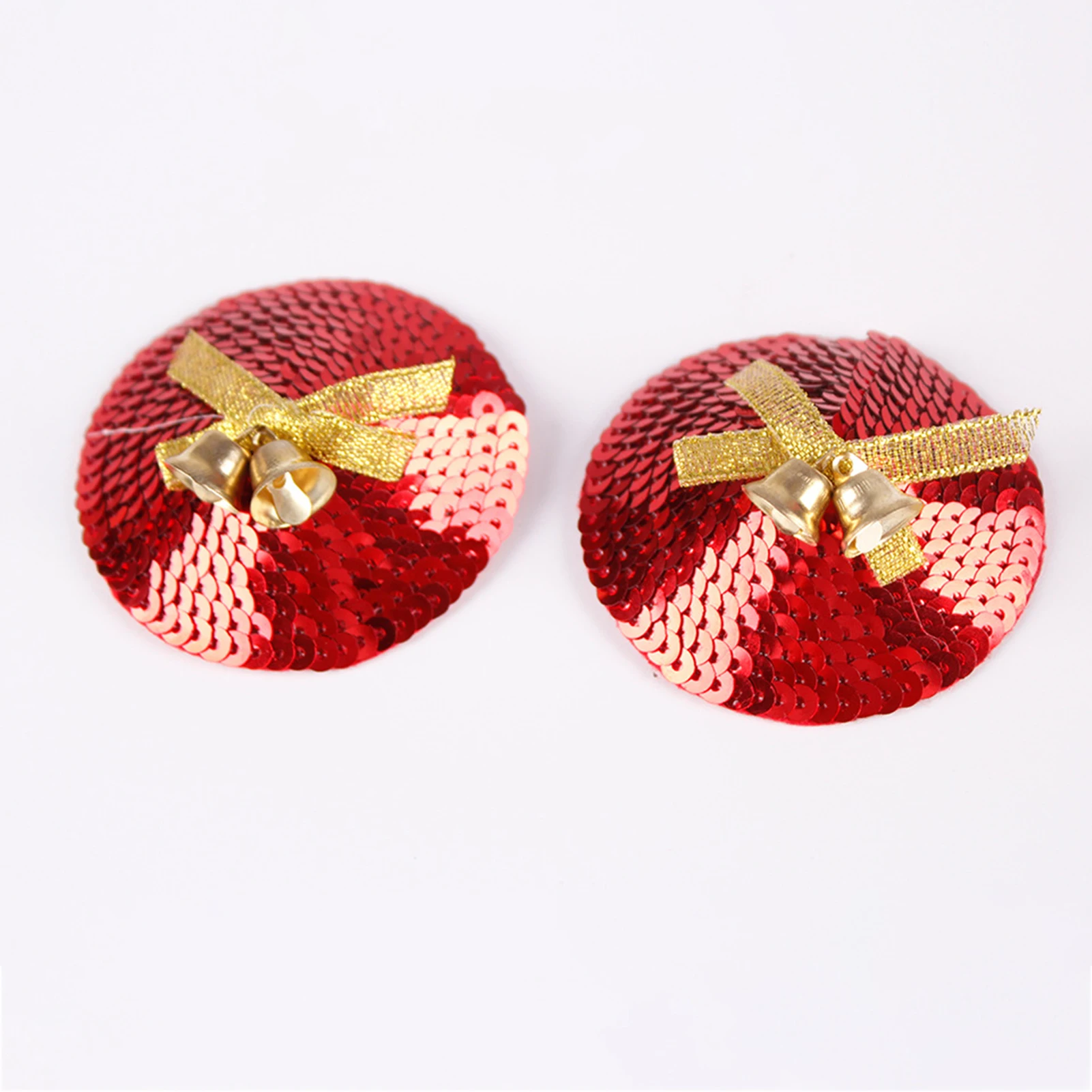 2Pcs Christmas Theme Breast Sticker with Christmas Element Design Suitable for Ball Carnival