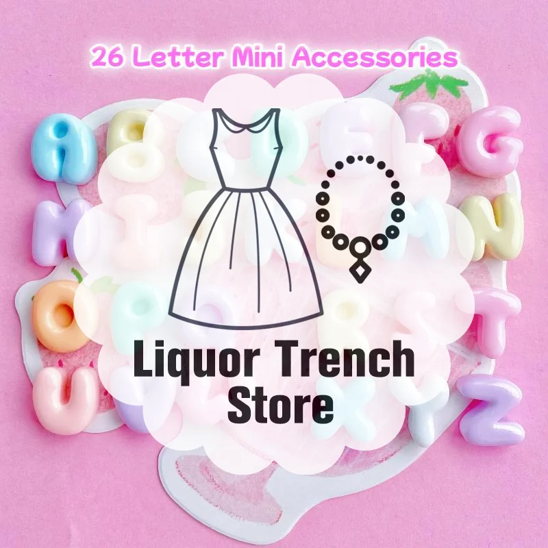 Handmade Mini Letter Charms Cute DIY Phone Cases Hair Clips Shoes Accessories Random Color
