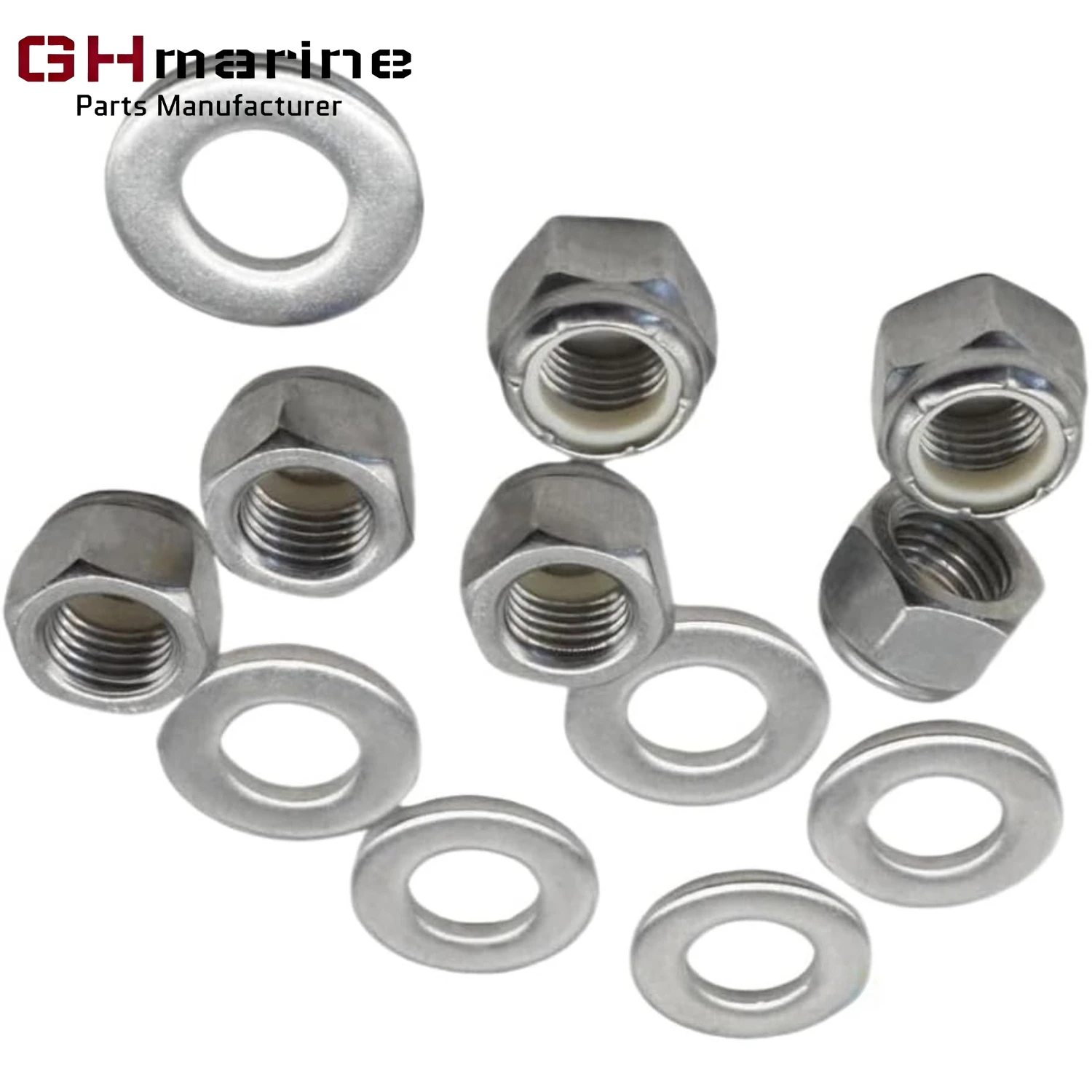 11-859116Q01 Mounting Hardware Nut Washer Kit For Mercruiser Marine Parts Alpha 1 Gen 2 Bravo Drives For Part Number 859116Q01