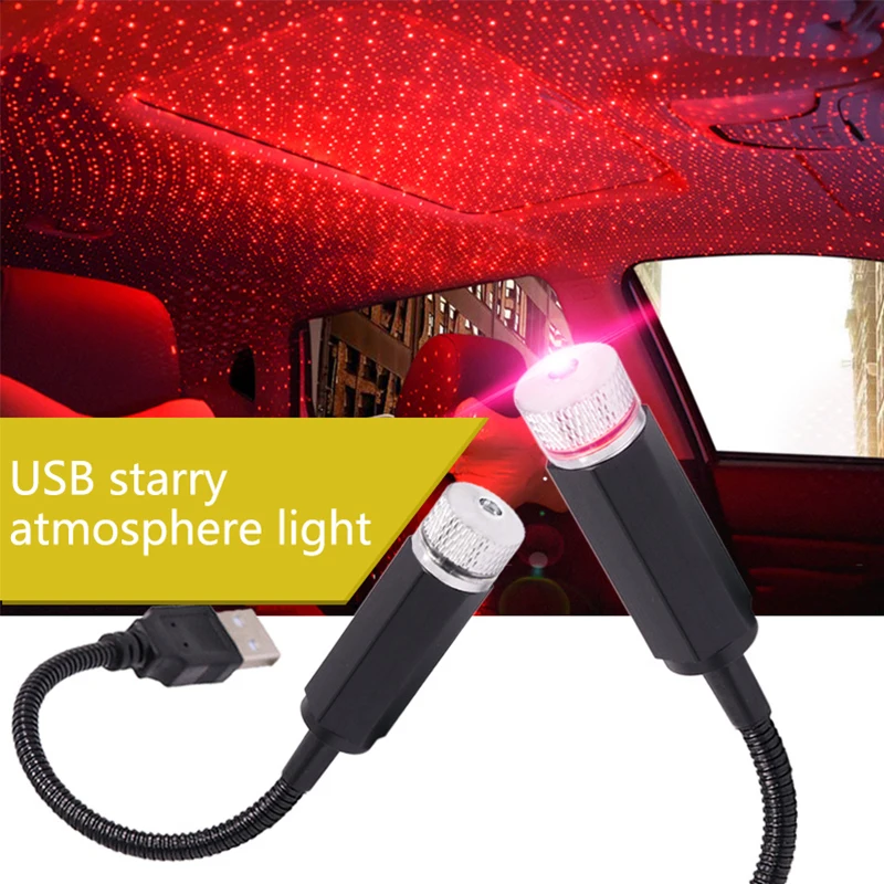 

Universal USB LED Star Projector Neon Car Night Galaxy Light Room Decorate Birthdays Parties Halloween Atmosphere Lamp Accessori