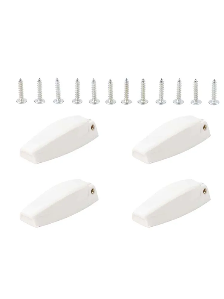 4 Pack Baggage Door Catch for RV Trailer for camper For Motorhome with for rugged ABS Material and Dependable Spring Hinge