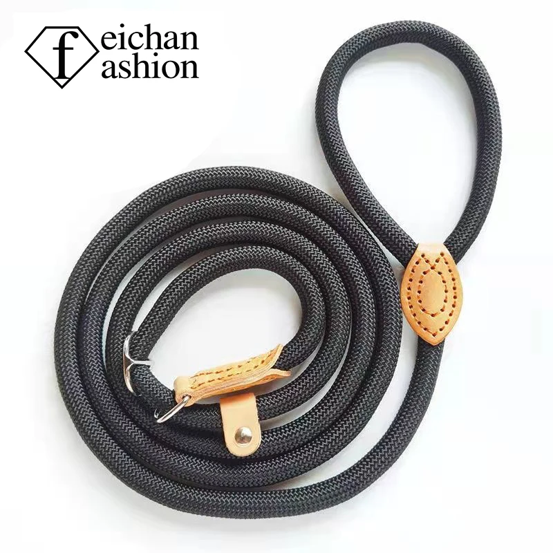 

FEICHAN Nylon P chain lead rope out for dog walking training P rope automatic tightening telescopic reflective dog lead rope