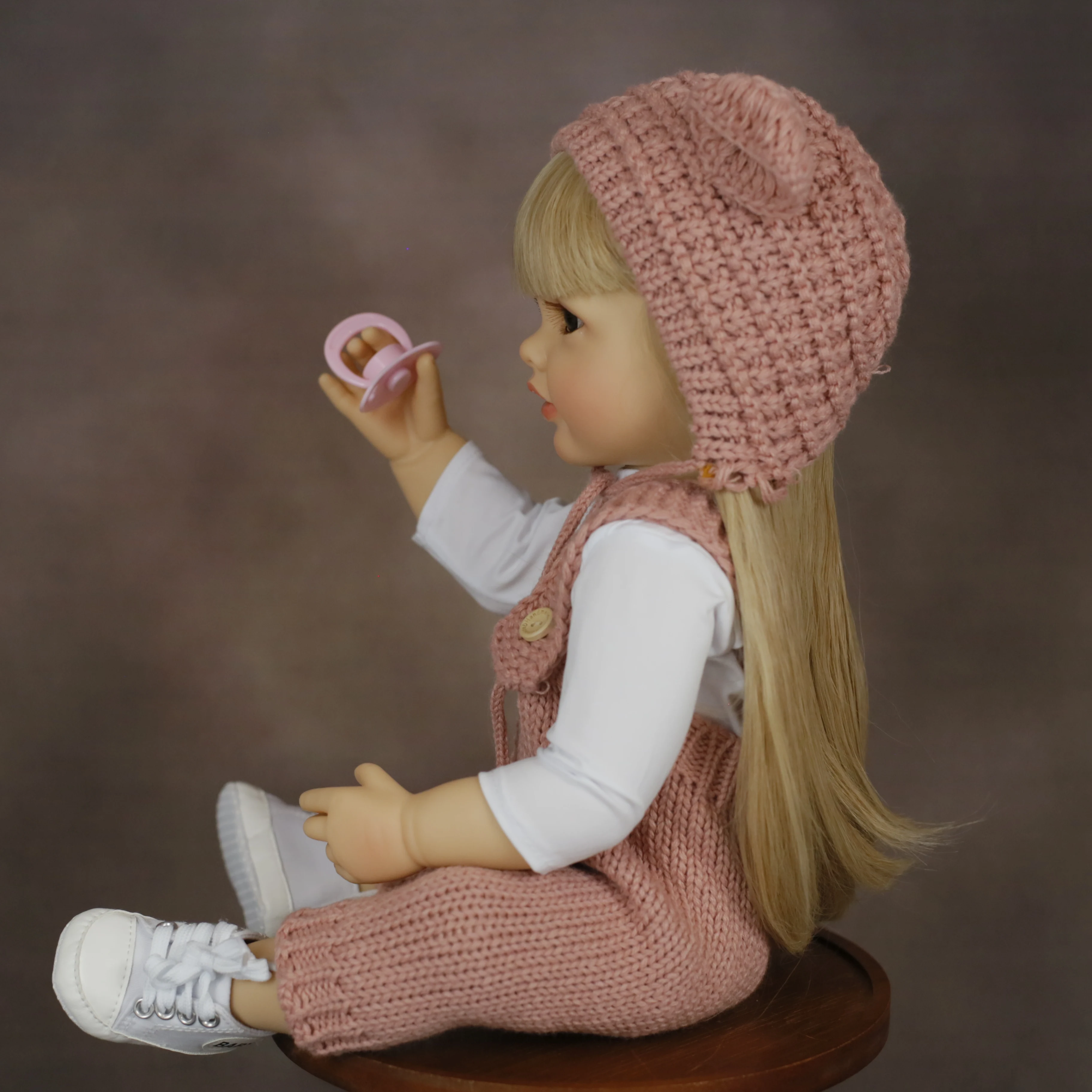 22 Inch 55CM Betty Reborn Toddler Dolls with Soft Silicone Long Golden Hair Lifelike Sweet Girl Baby Soft Toys for Kids Gifts