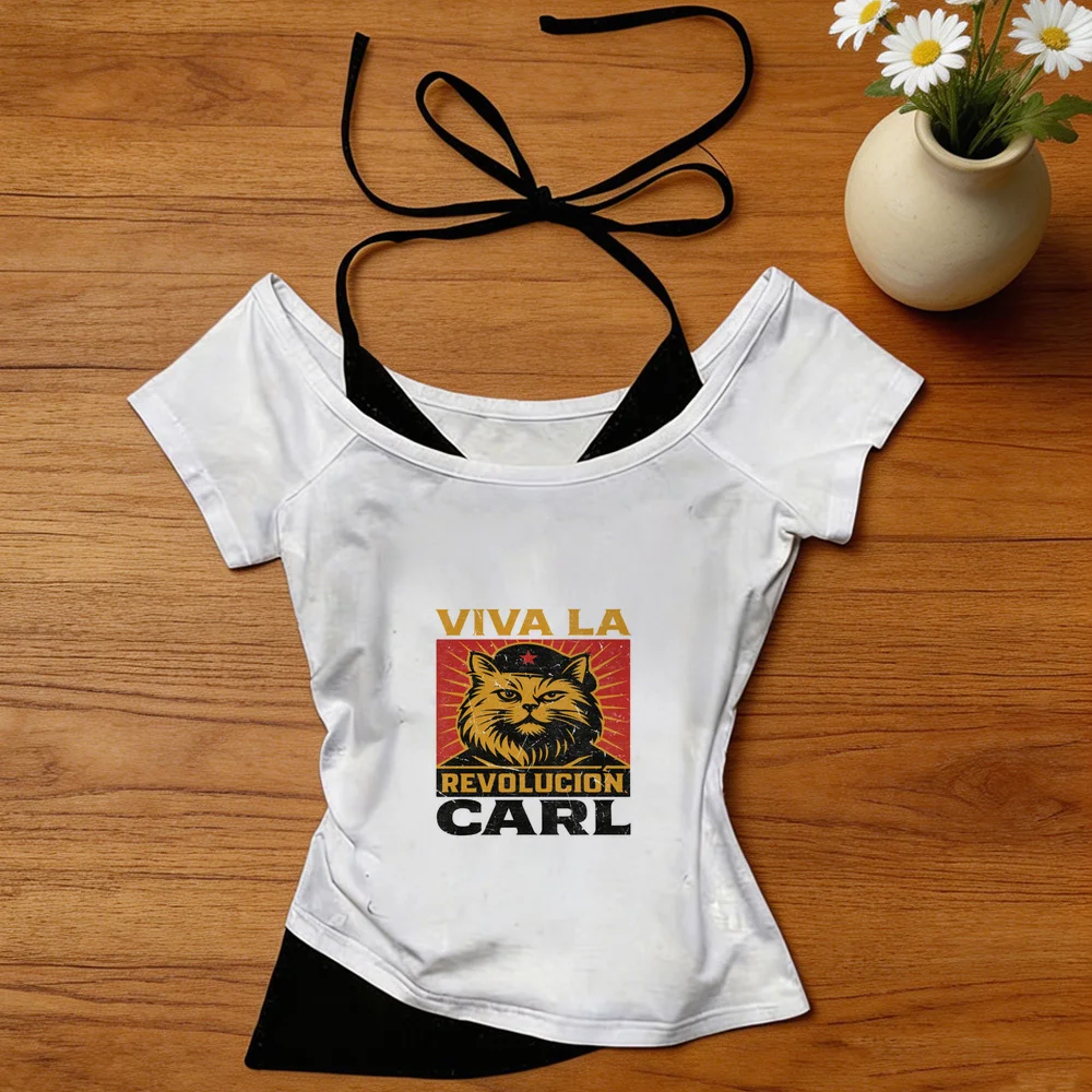 Dungeon Crawler Carl crop top shoujo vintage japanese clearance sales grunge cheap shirt cheap streetwear party gothic cutecore