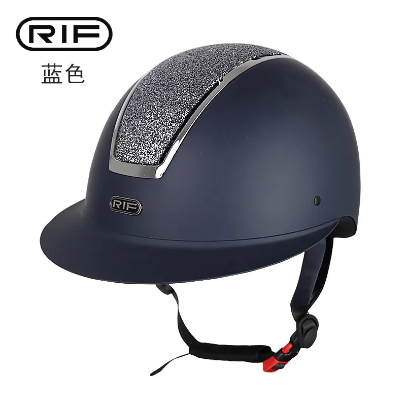Rif Kask jeździecki Sporty jeździeckie Kask jeździecki Oddychający regulowany kask rowerowy Sprzęt jeździecki dla dzieci Bezpieczeństwo jazdy Kask ochronny