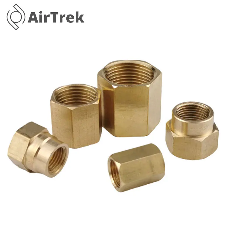 Brass Pipe Fitting Hex Coupling, BSP 3/8