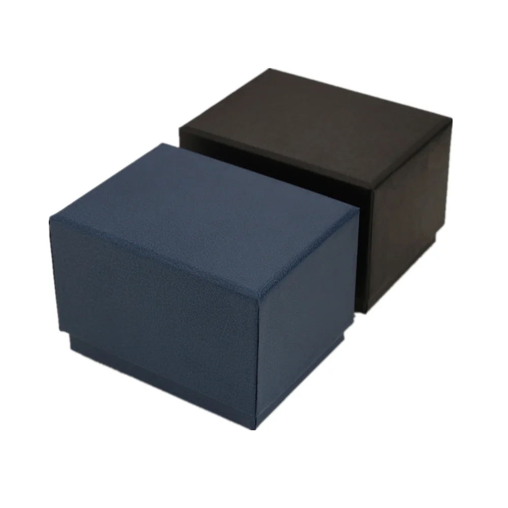 กล่องเก็บนาฬิกาลายลิ้นจี่สีน้ำเงินดำแดงสไตล์เรโทร WESTBULL กล่องใส่เครื่องประดับ กล่องโชว์สินค้า กล่องของขวัญ