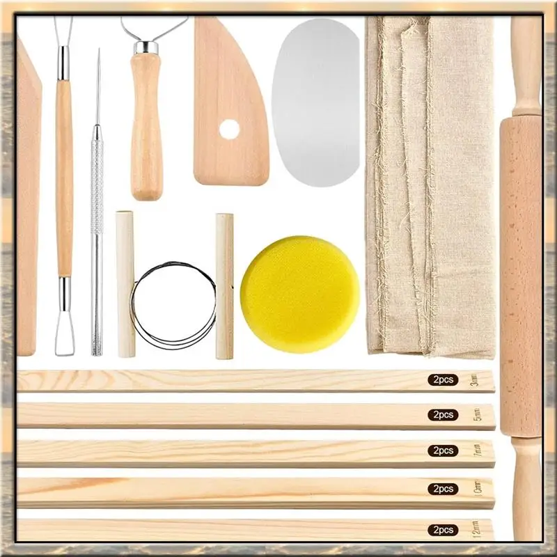 

Stock Quantity Wood Rolling Pin Teaching Rolling Mud Stick Guide For Manual Self Making