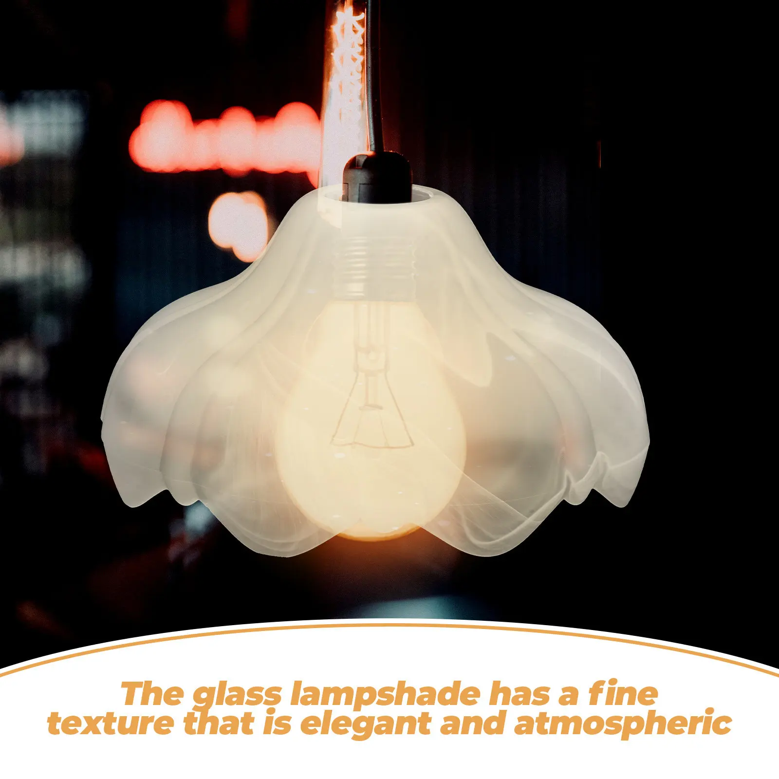 Elegant Glass Lamp Shade Replacement for Pendant Ceiling Chandelier Lights Fine Craftsmanship Light Fixture Cover Sophisticated