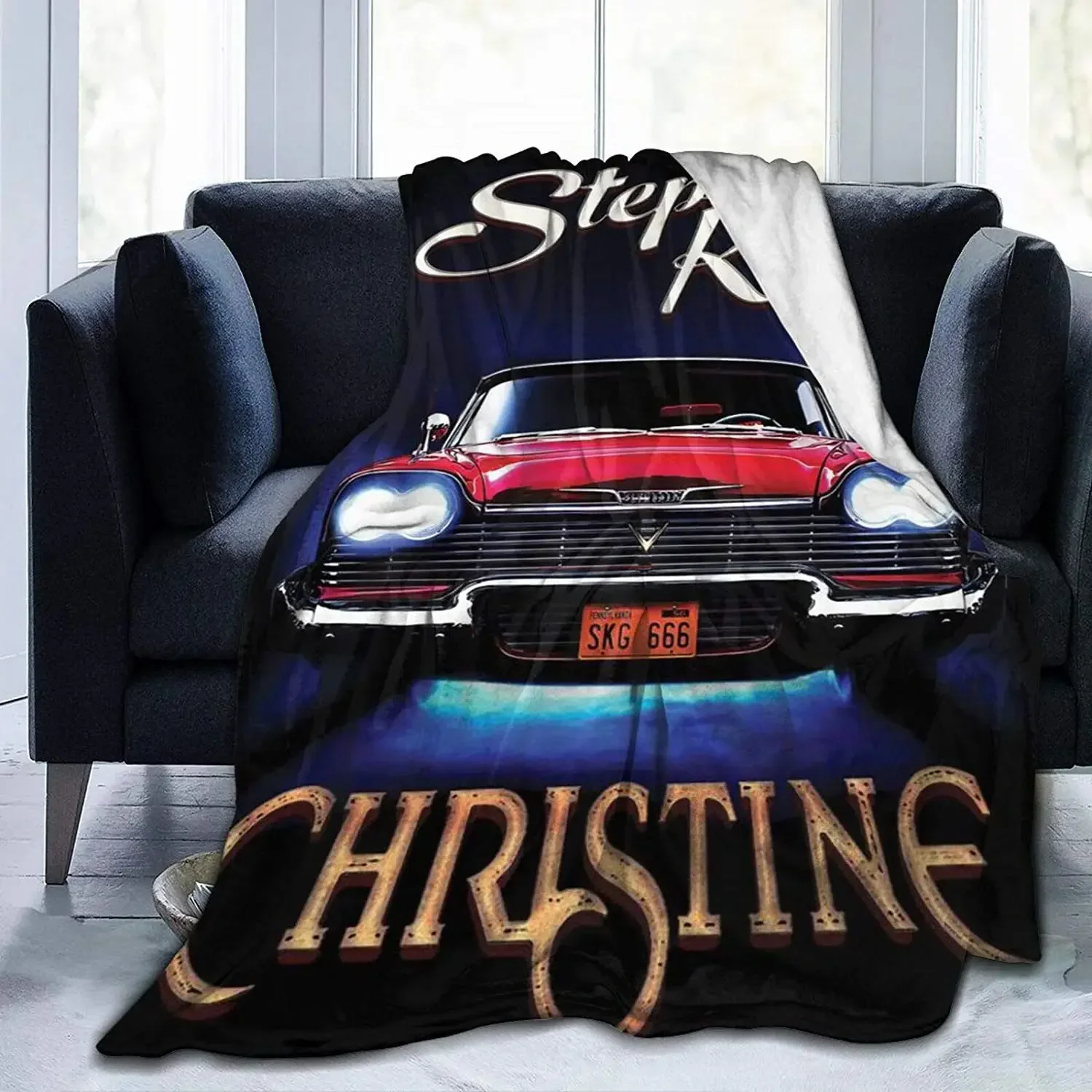 Stephen King Christines coches personalizados súper suave ligero acogedor manta de microfibra para sofá silla sofá y decoración de la habitación de la cama