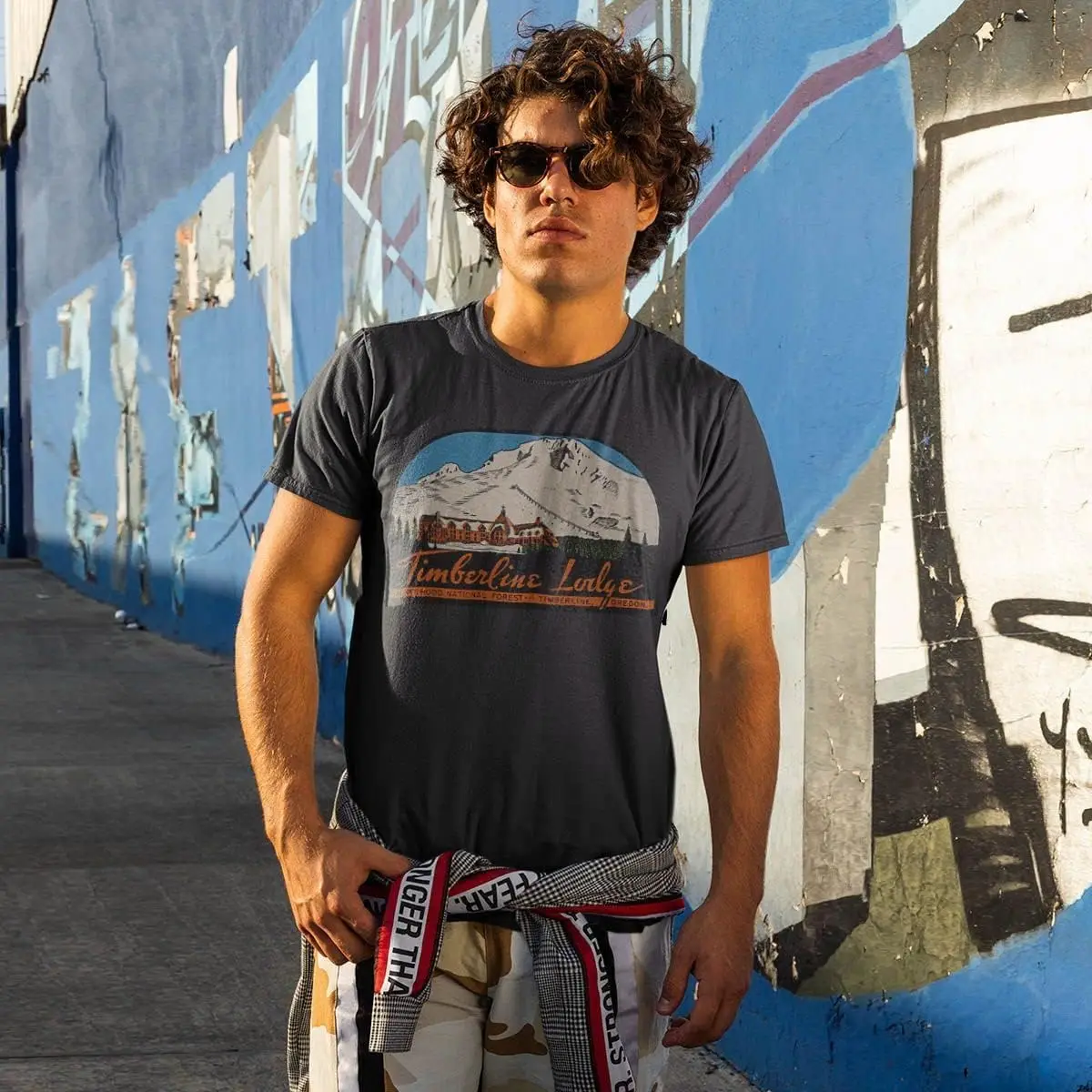 Timberline Cotton Lodge Shirt Vintage Unisex Travel Tee Decal Grafische T-shirts Top met korte mouwen voor tienermeisjes Jongens Veelkleurig