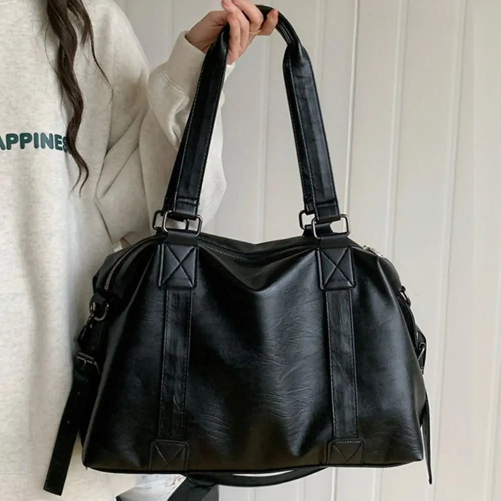 Minimalist Waterproof Travel Luggage Bag Large Capacity Commuting Tote Bag Simple Casual Shoulder Bag Travel