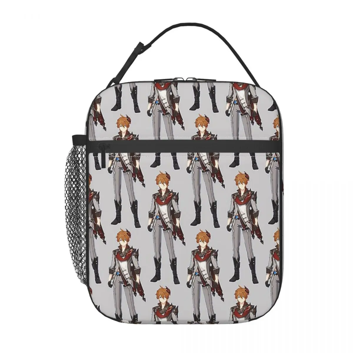 Genshin Impact Childe Tartaglia Full Body Insulated Lunch Bag for Women Children Portable Food Boxes Thermal Lunch Box Tote