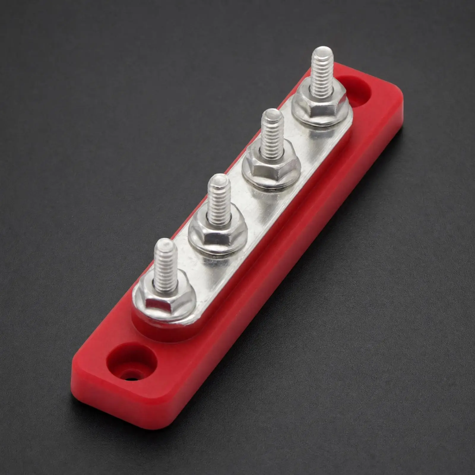 4-Circuit Electrical Busbar High Conductivity DC Power Distribution Busbar Flame-Retardant Bus Bar for Wiring Installations,