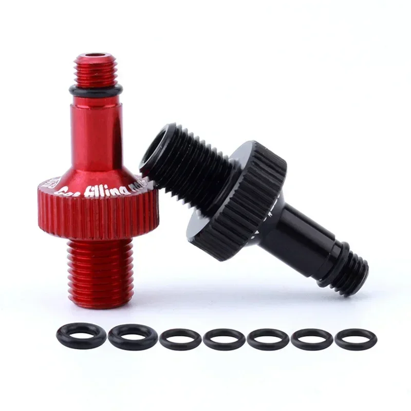 1 conjunto de adaptador de válvula de ar traseira para bicicleta, para redutor de pressão rockshox monarch/amortecedor de pressão marzocchi/ferramentas de bombeamento ifp