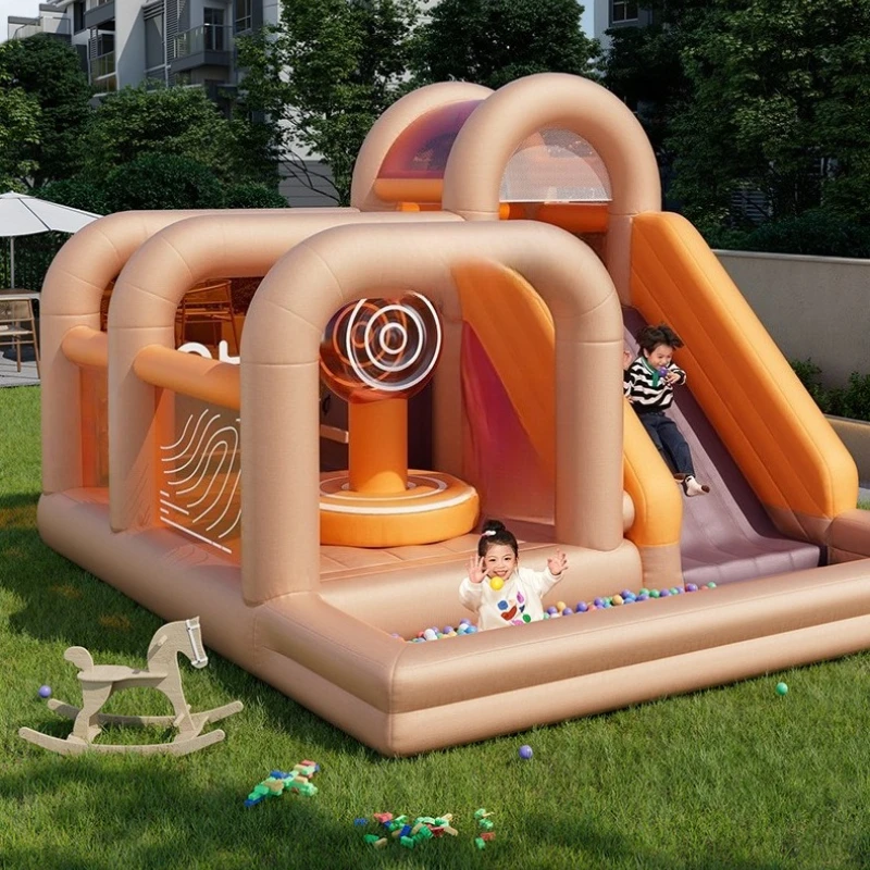 

Inflatable Castle Home Children's Trampoline Indoor Outdoor Small Amusement Park Slide Naughty Castle
