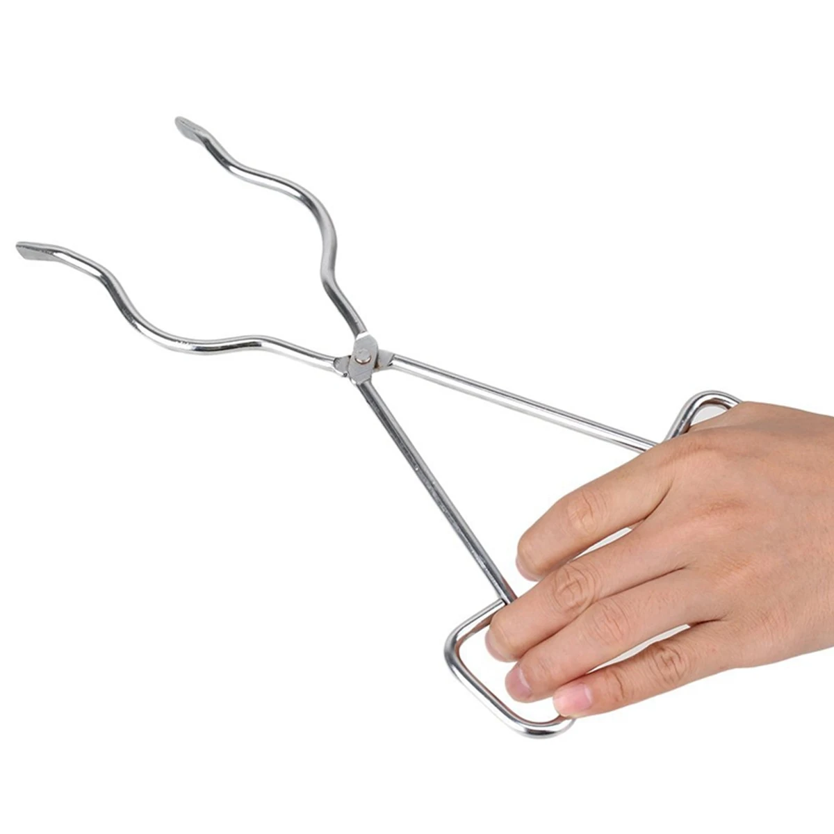 

3pcs Crucible Tongs Stainless Steel High Temperature Ceramic Clamp Lab Accessories Flask Holder Biochemical Supplies Practical