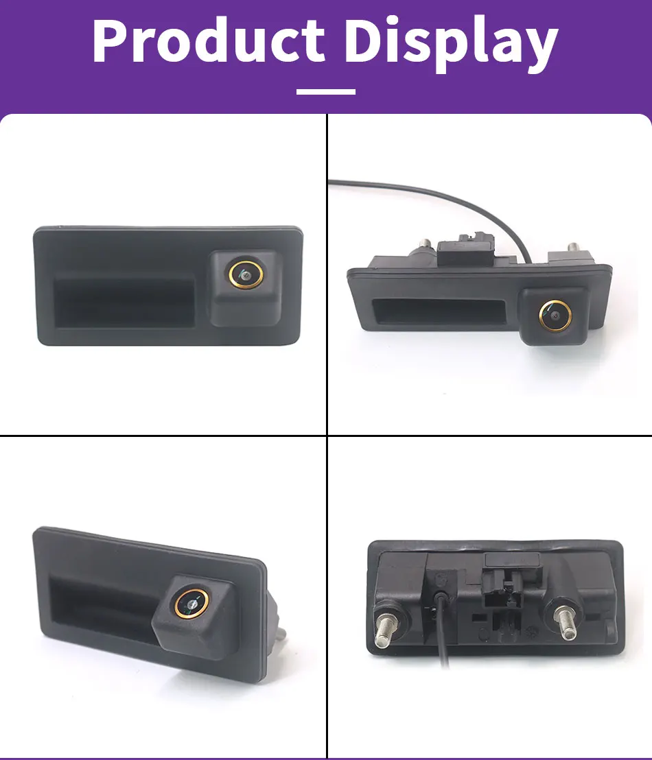 AHD 1080P Auto-Kofferraumklappen-Griff-Rückfahrkamera für Volkswagen Passat Golf Polo B7 Jetta Tiguan Touareg Audi A3 A4 A5 A6 – Detail 10