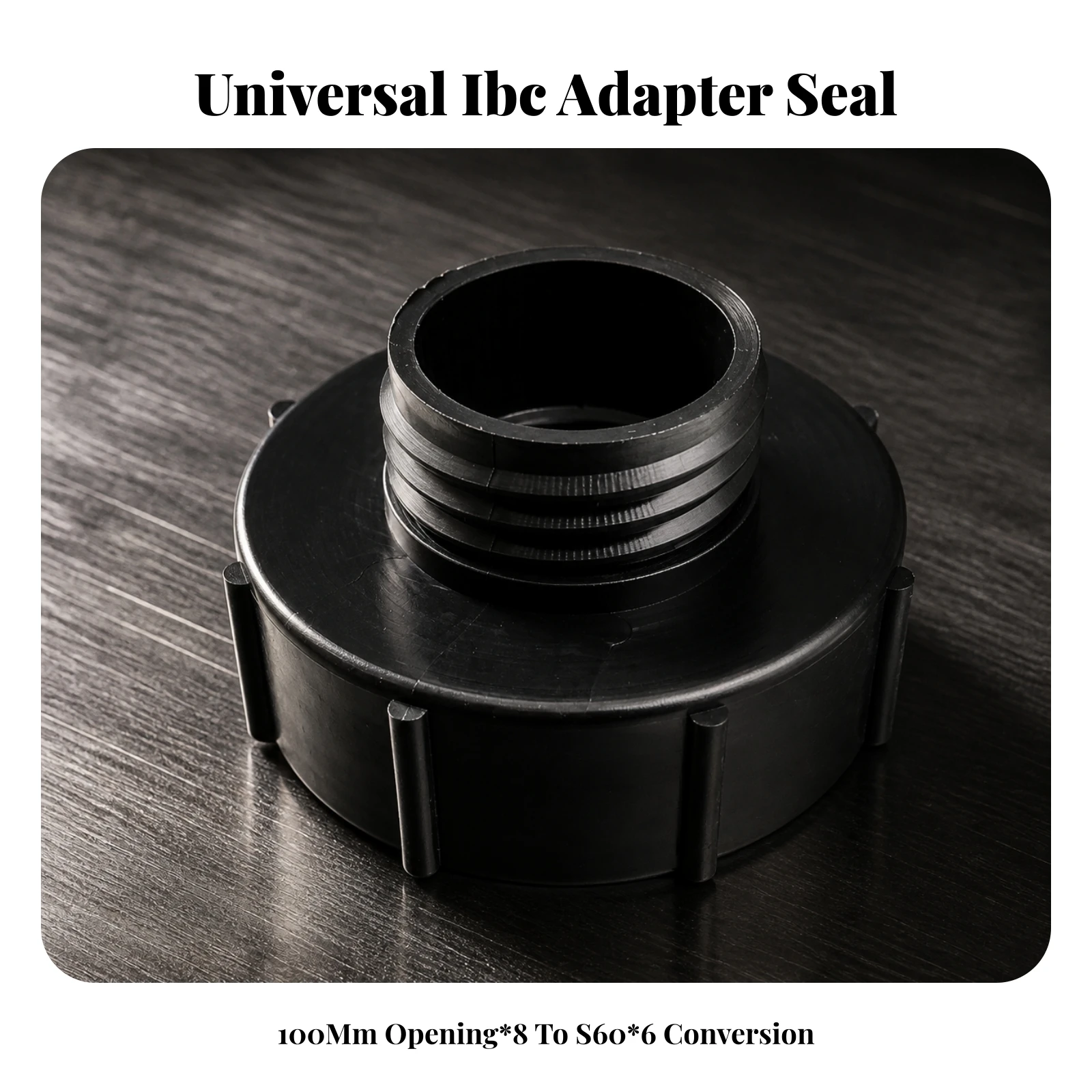 IBC Valve Adapter with Threaded Connector Plastic IBC Tote Tank Adapter Sturdy Rugged for Liquid Transfer, Container Plumbing view 5