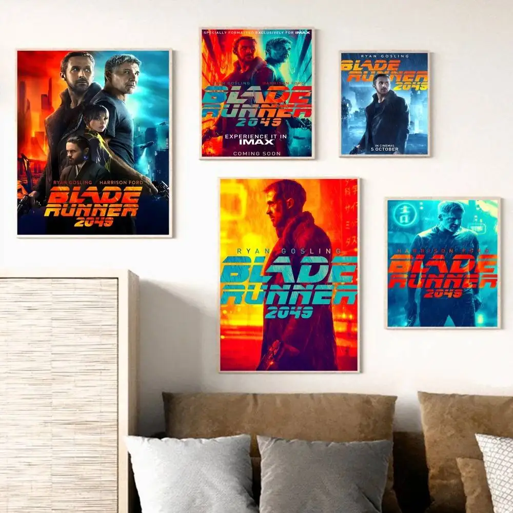 Blade Runner 2049 Movie Sticky Posters Retro Kraft Paper Sticker DIY Room Bar Cafe Aesthetic Art Wall Painting