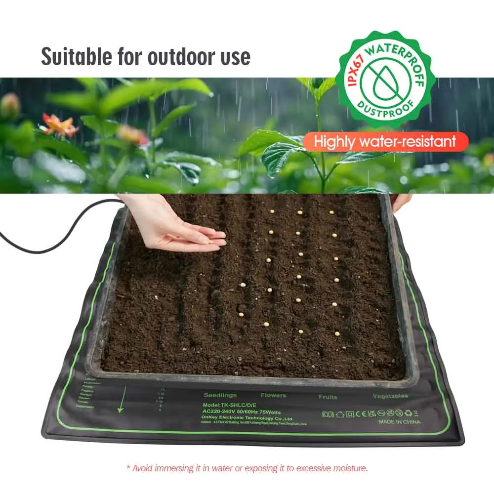 17.5/45/100W PVC Seedling Thermostat Heating Pad Heat Mat Indoor Garden Greenhouse Waterproof Aquarium Reptile Terrarium Heaters